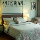 Royal Exquisite Embroidery Duvet Set  Pistachio