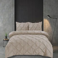 Velvet Pintuck Duvet Set