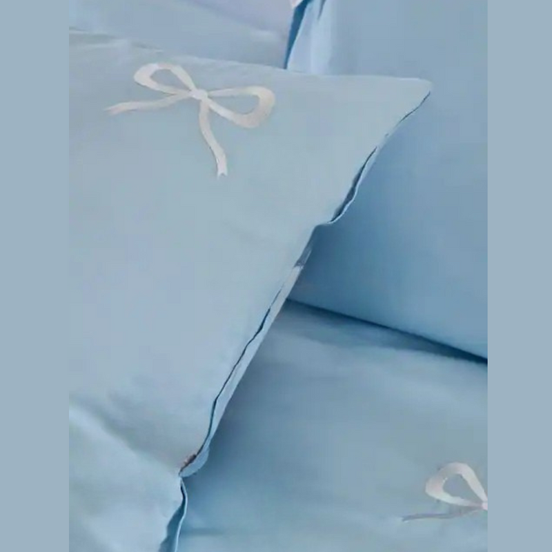 Bow Embroidered Bedsheet