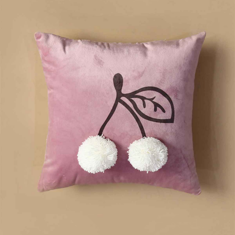 Pompom Cherry Baby Cushion