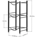 3 Tier Black Water Cooler Jug Rack - myhomestore.com.pk