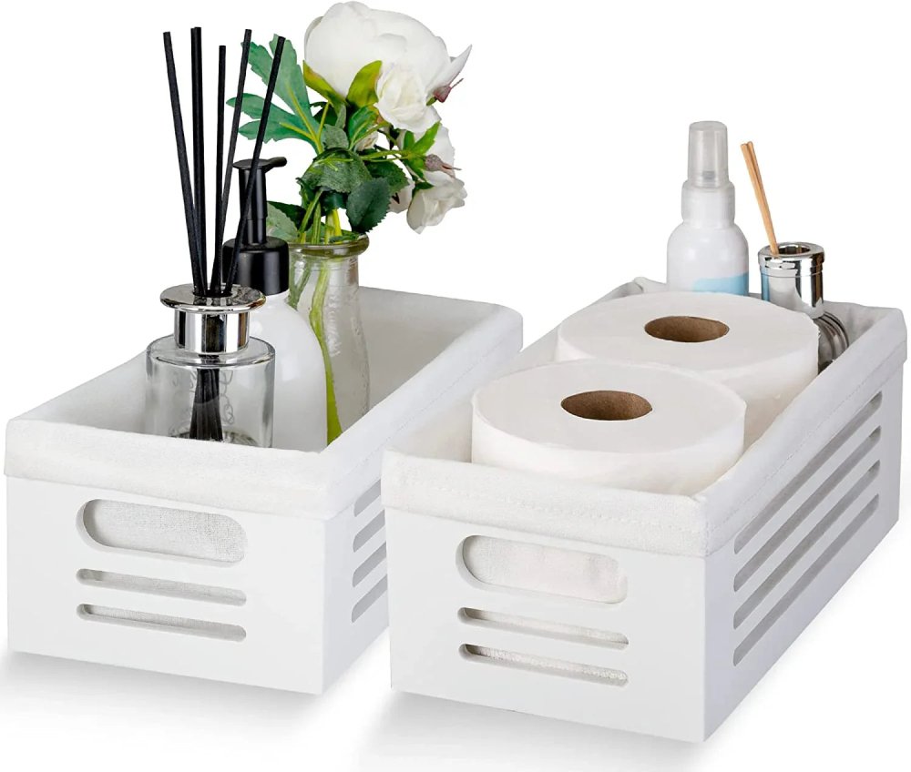 2 Pack Bathroom Decor Box for Toilet Paper storage - myhomestore.com.pk