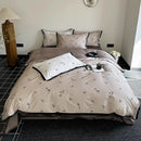 Luster Flower Printed Bedding Duvet Set-Artistic & Elegant