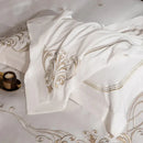 Cotton satin Embroidery duvet set - myhomestore.com.pk