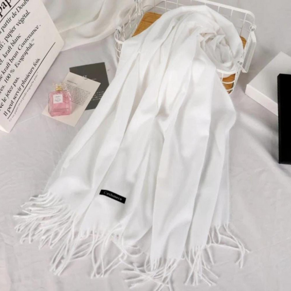 Winter Warm Scarf ( White )