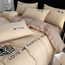 Embroidery Duvet Set (Love My Family & Home) - myhomestore.com.pk