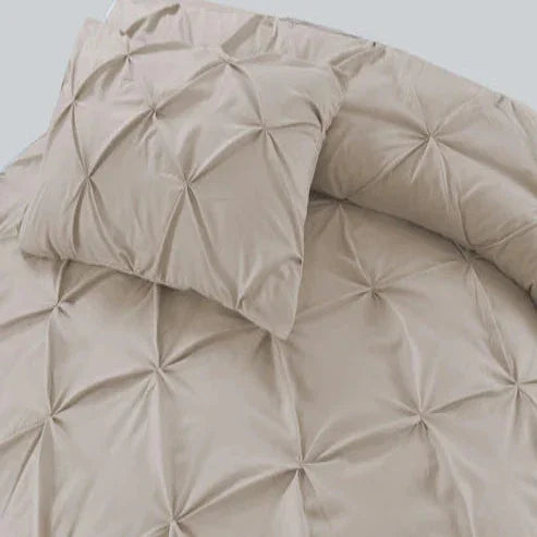 Velvet Pintuck Duvet Set