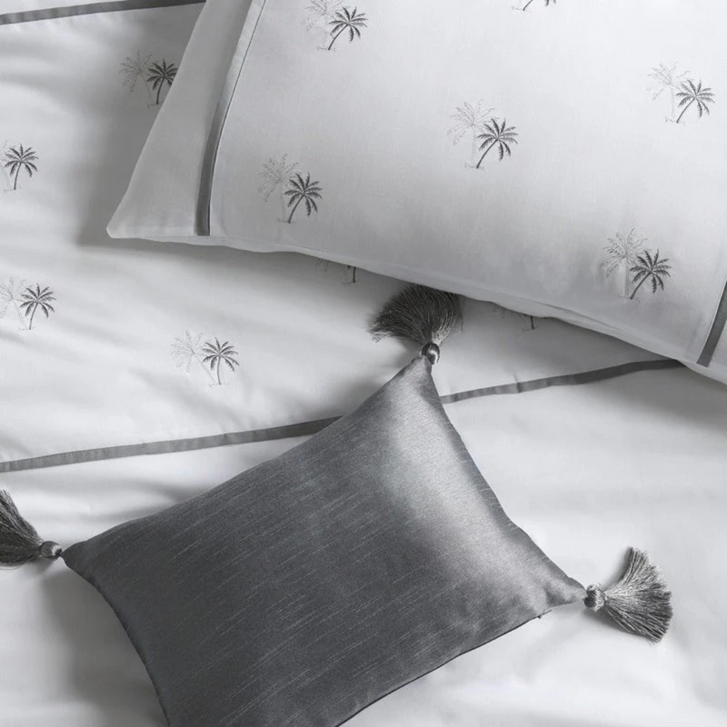 Midnight at the Oasis Embroidered Bedsheet
