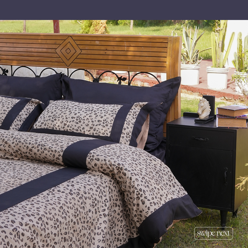 Leopard Printed Duvet Set – Elegant Bedroom Statement