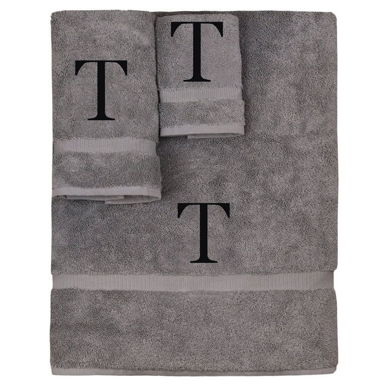 3 Piece Bath Towel Embroidered (personalized) - myhomestore.com.pk