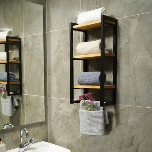 3-Tier Bathroom Shelf, Storage for Towel