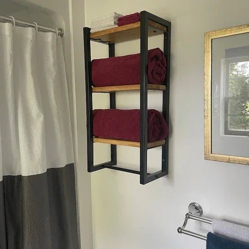 3 - Tier Bathroom Shelf, Storage for Towel - myhomestore.com.pk