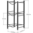 3 Tier Black Water Cooler Jug Rack - myhomestore.com.pk