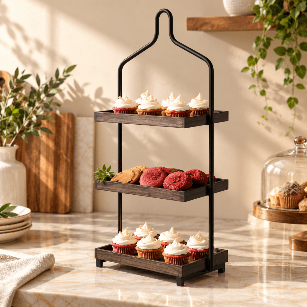 3 Tier Cupcake Stand - myhomestore.com.pk