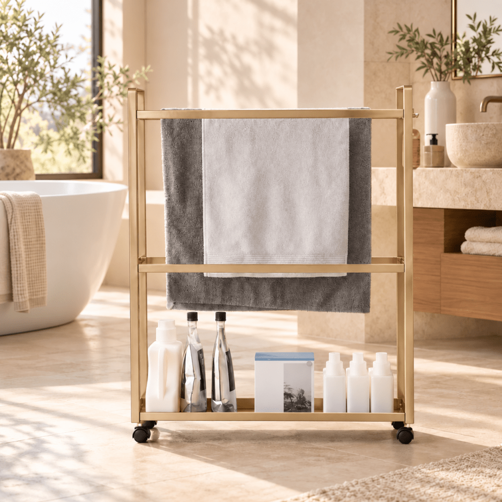 3-Tier Freestanding Multipurpose Holder with Heavy Duty Metal Shelving - myhomestore.com.pk