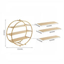 3 Tier Gold Cupcake Stand - myhomestore.com.pk