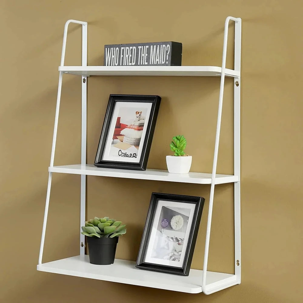 3 - Tier Wall mounted ladder shelf - myhomestore.com.pk