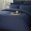 Satin Stripe Duvet Set Wide Lines