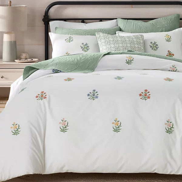 Charter Club Bouquet Embroidered Bedsheet