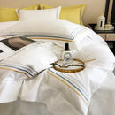 Multi Embroidered Baratta Stitch Tetra Line Duvet Set - myhomestore.com.pk