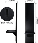 Wall Candle Sconces Set of 2, Decorative Wooden Candle Holder, Farmhouse Candle Sconce, Living Room Wall Decoration, - myhomestore.com.pk