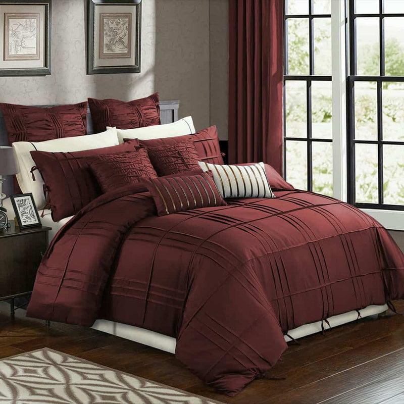 Tetra Pleat Duvet Set