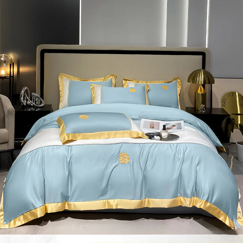 Modern Luxury Embroidery Duvet Set