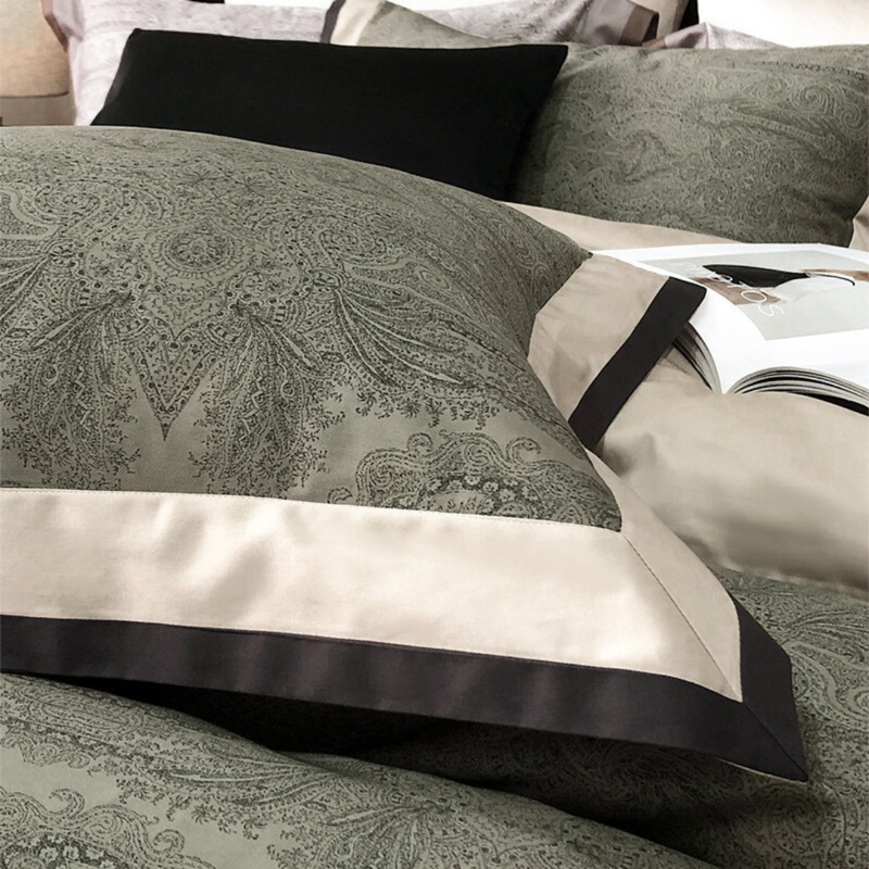 Green Digital Printed Duvet Set