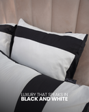 Cream & Black Duvet Set – Modern Stylish Bedding