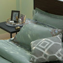 Royal Exquisite Embroidery Duvet Set  Pistachio