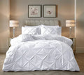 Velvet Pintuck Duvet Set