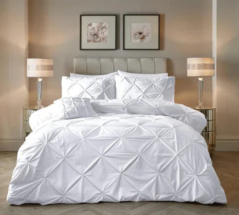 Velvet Pintuck Duvet Set