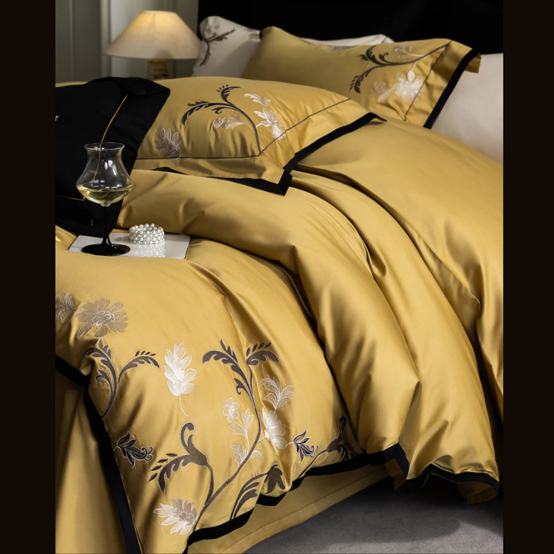 Luxury Vintage Embroidery Duvet Set