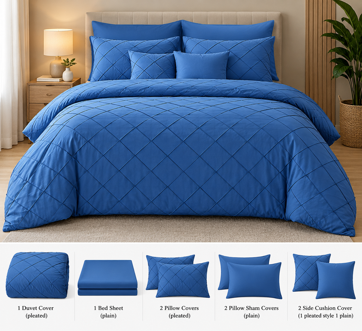 Pinch Pleat Duvet Set