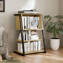 4 Tier Industrial Bookcase, Ladder Book Shelf with Storage Organizer - myhomestore.com.pk