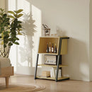 4 Tier Industrial Bookcase, Ladder Book Shelf with Storage Organizer - myhomestore.com.pk