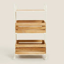WOOD AND METAL STORAGE CART - myhomestore.com.pk