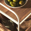 WOOD AND METAL STORAGE CART - myhomestore.com.pk