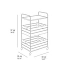 WOOD AND METAL STORAGE CART - myhomestore.com.pk
