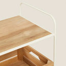 WOOD AND METAL STORAGE CART - myhomestore.com.pk