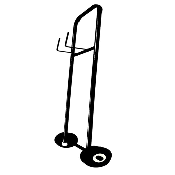 LPG Shifting Stand, Heavy Duty Gas Cylinder Carrying Trolley Without Touching,