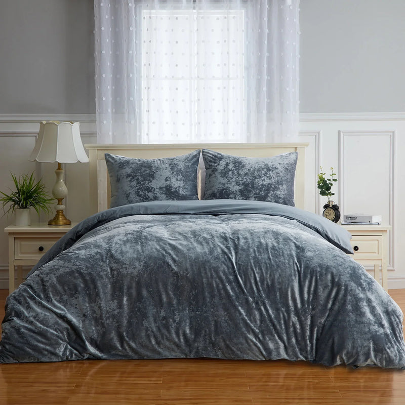 Luxury Velvet Duvet Set (Plain)