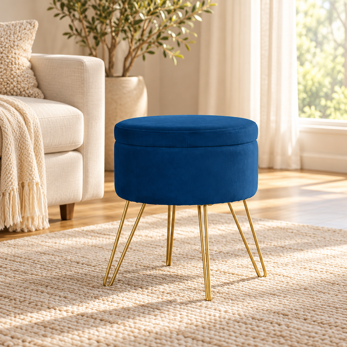 Upholstered Storage Ottoman