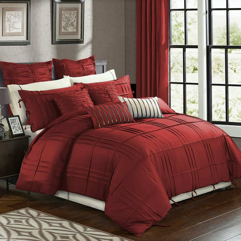 Tetra Pleat Duvet Set