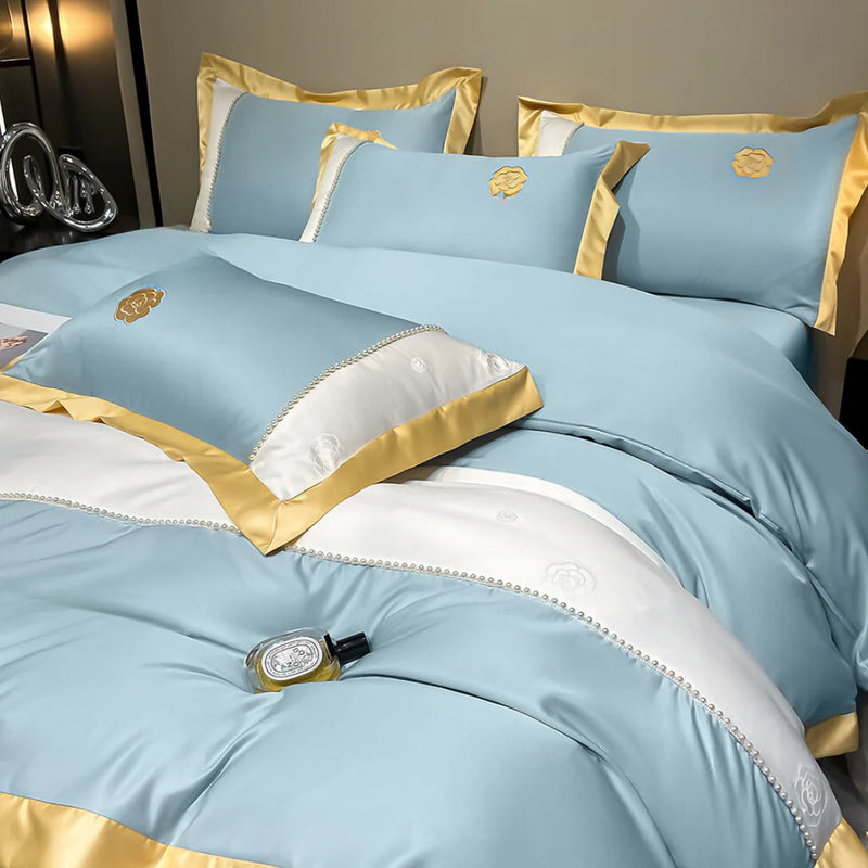 Modern Luxury Embroidery Duvet Set