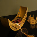 Crescent Moon Shaped Metal Islamic Decor - myhomestore.com.pk