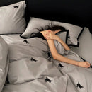 Luxury Rabbit Embroidery Duvet Set - myhomestore.com.pk