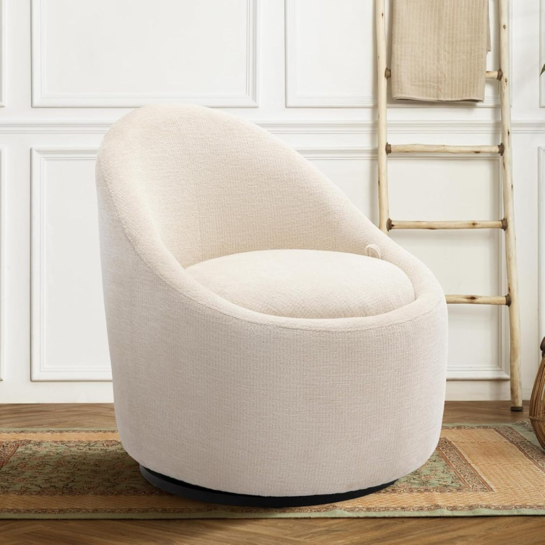 Modern  Upholstered Swivel Chair