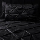 Velvet Pintuck Duvet Set