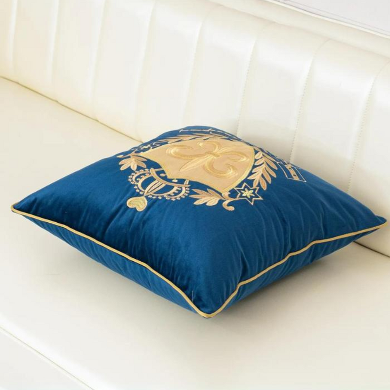 Royal Embroidered Velvet Cushion Cover